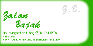 zalan bajak business card